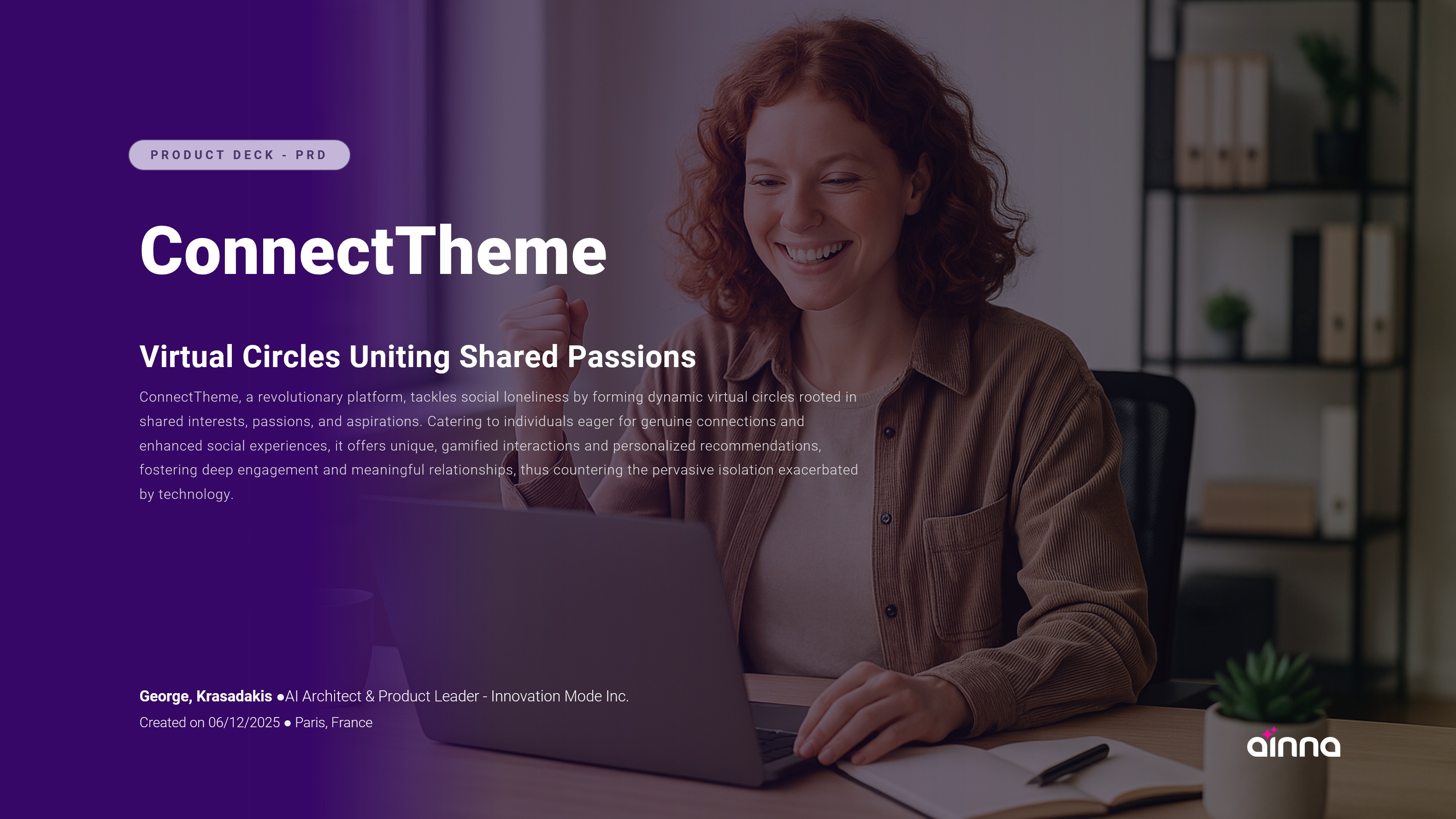 PRD Deck — Visual Identity — Ainna generated document preview